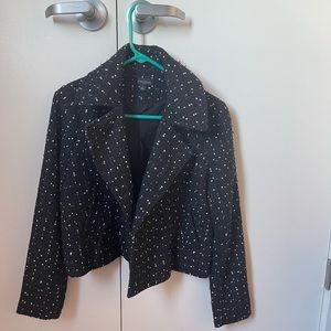 Cropped tweed blazer